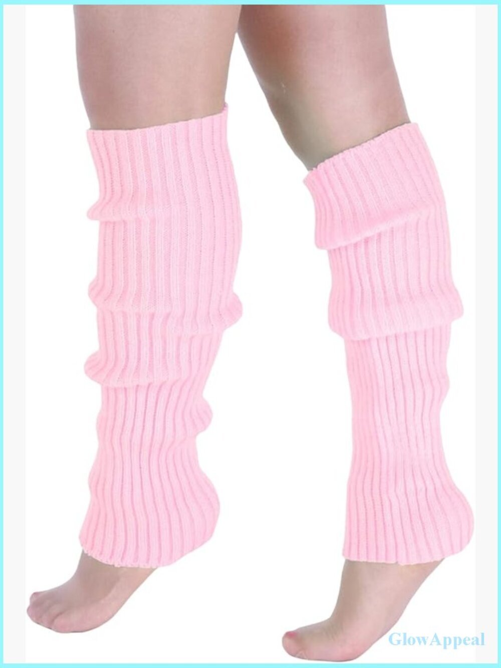 Ribbed Knit Leg Warmers Y2K 80s Long Boot Socks One Pair